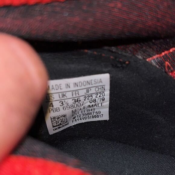 Red Adidas Predator Demonscale freak.3 laceless indoor soccer futbol shoes 4 - Picture 7 of 7